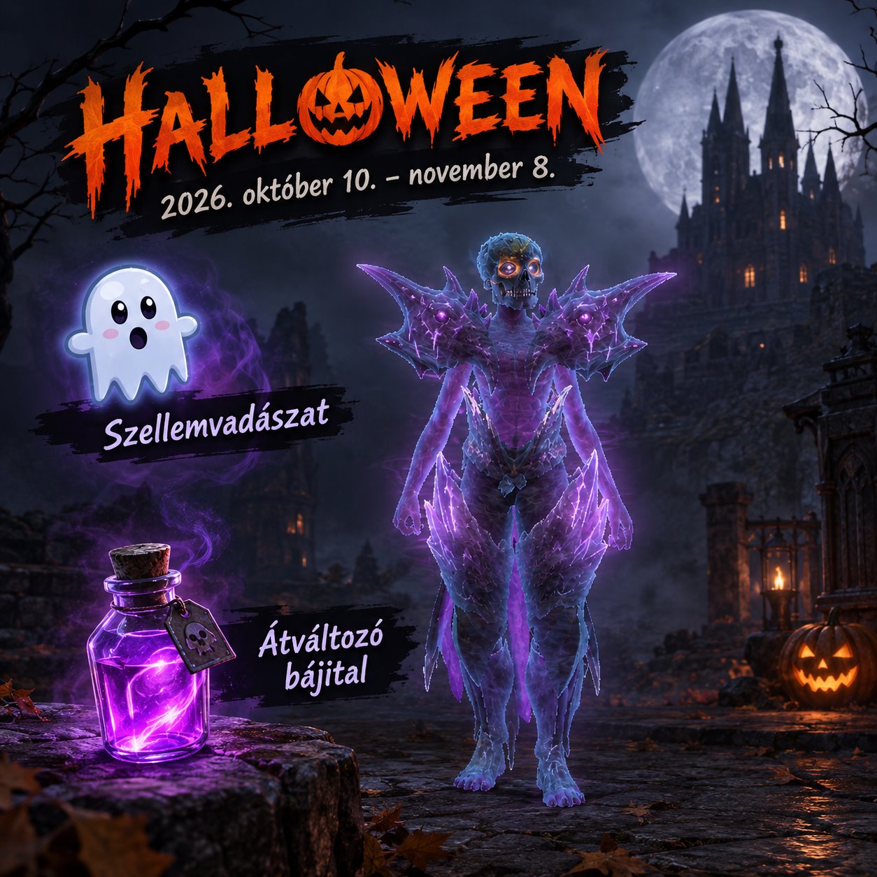 Halloween 2026 - Szellemvadászat és átváltozó bájital